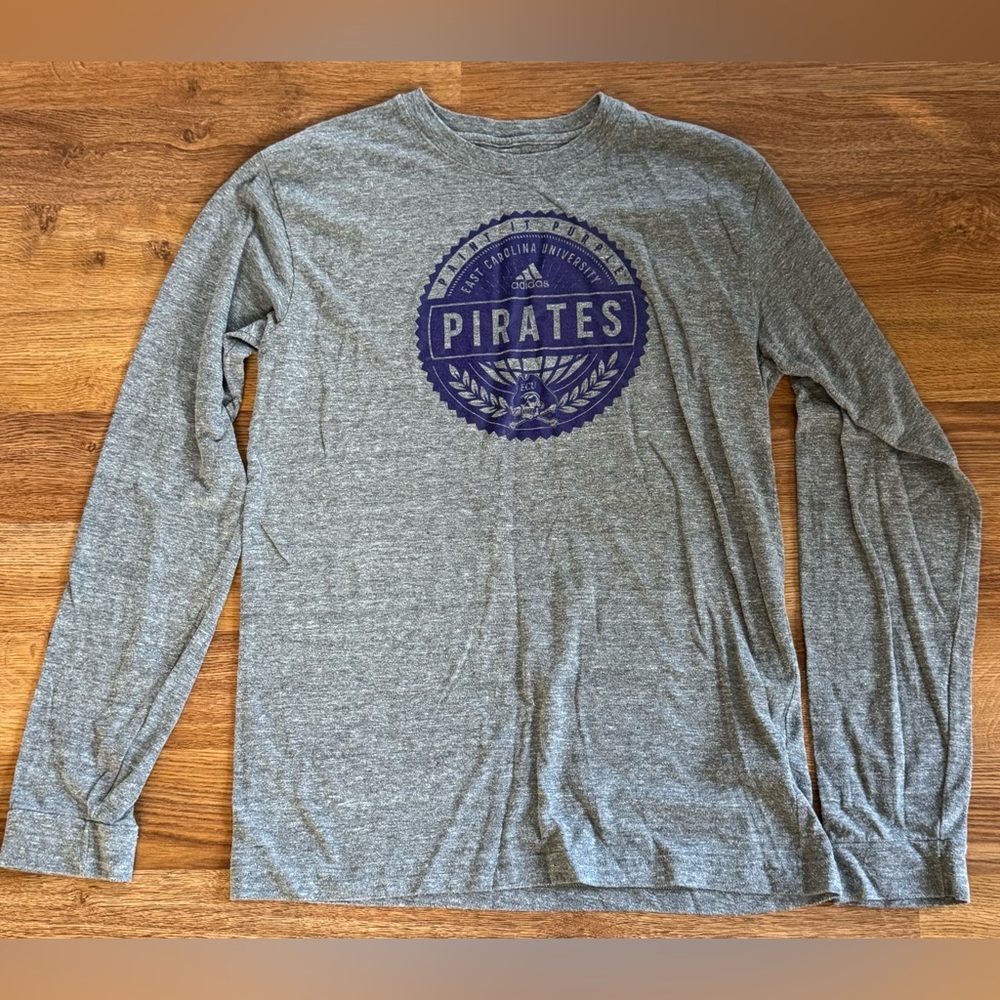 Adidas East Carolina Pirates Longsleeve T-shirt. Size: Large